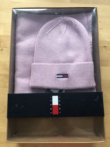 Beanie mütze schale set tommy - schale,