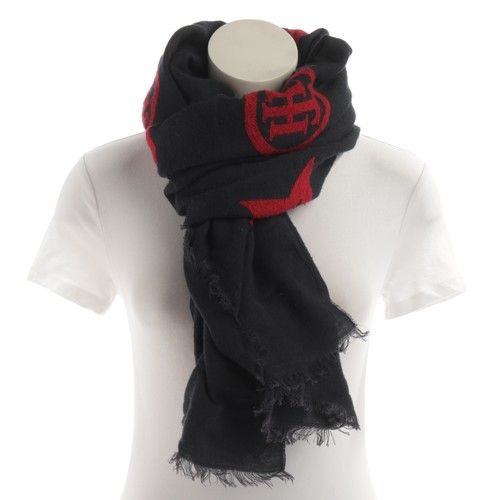 Tommy jeans schal blau rot - blau,